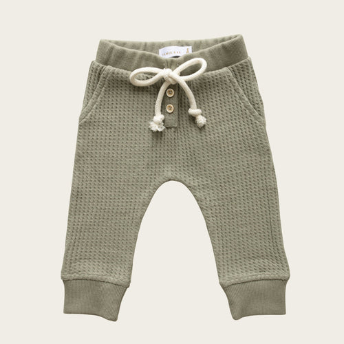 Organic Cotton Waffle Oliver Pant - Woodland