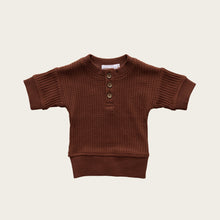 將圖片載入圖庫檢視器 Organic Cotton Waffle Andy Top - Cherry