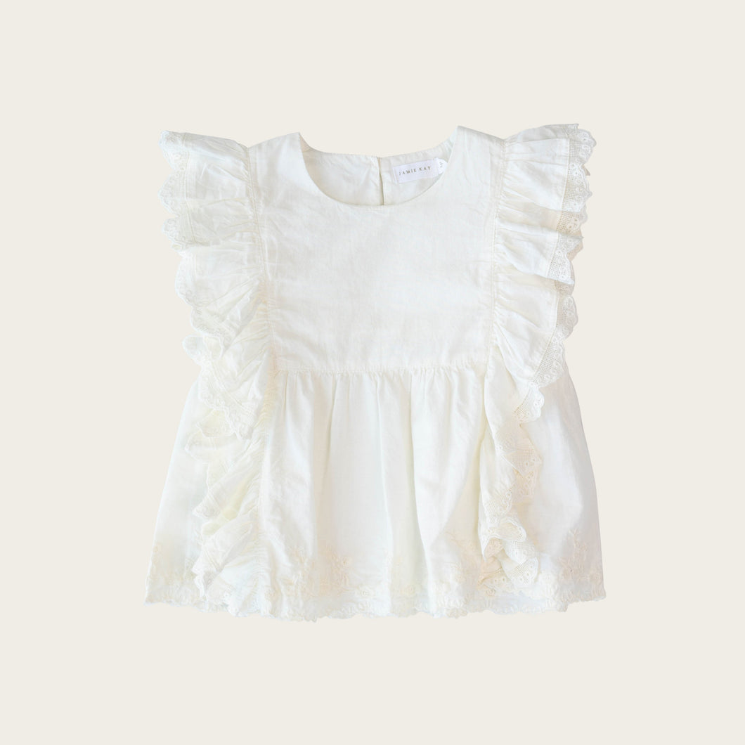 Organic Cotton Lydia Top - Natural