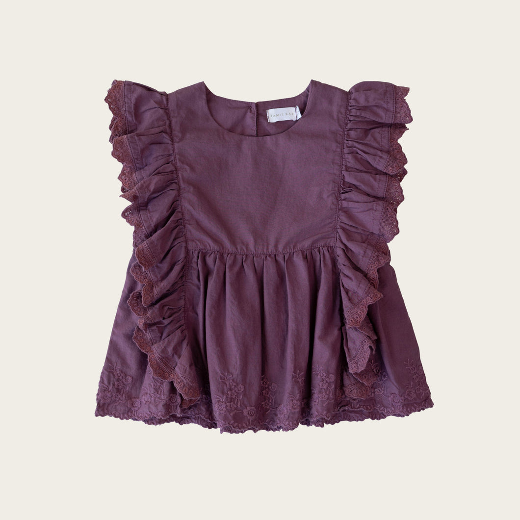 Organic Cotton Lydia Top - Tulip