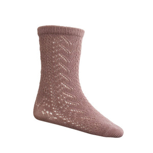 Cable Weave Knee High Sock - DustyWood