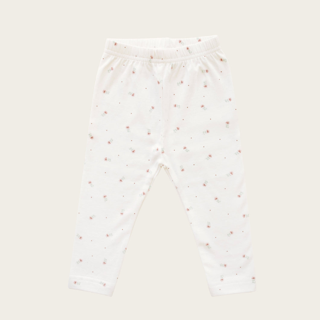 Organic Cotton Legging - Buttercup Floral