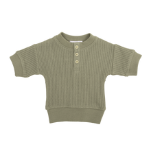 將圖片載入圖庫檢視器 Organic Cotton Waffle Andy Top - Woodland