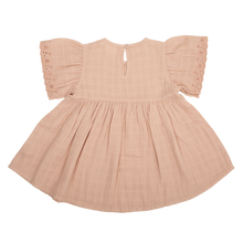Load image into Gallery viewer, Organic Cotton Muslin Chloe Dress - Peach Whip