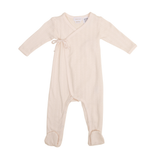 Load image into Gallery viewer, Organic Cotton Pointelle Wrap Onepiece - Rose Quartz