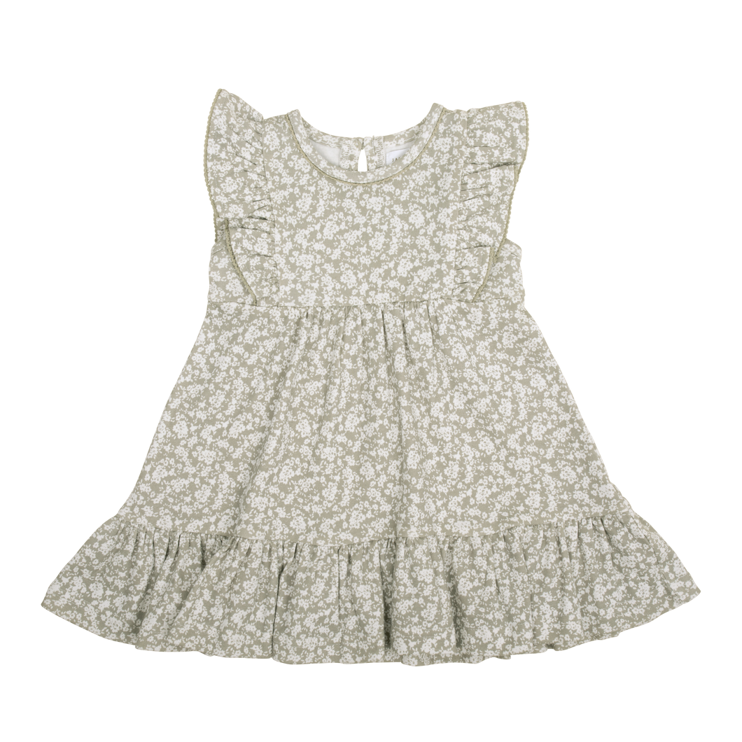 Organic Cotton Millie Dress - Sadie Floral Mist