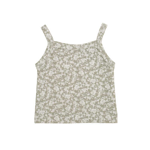 Organic Cotton Singlet - Sadie Floral Mist