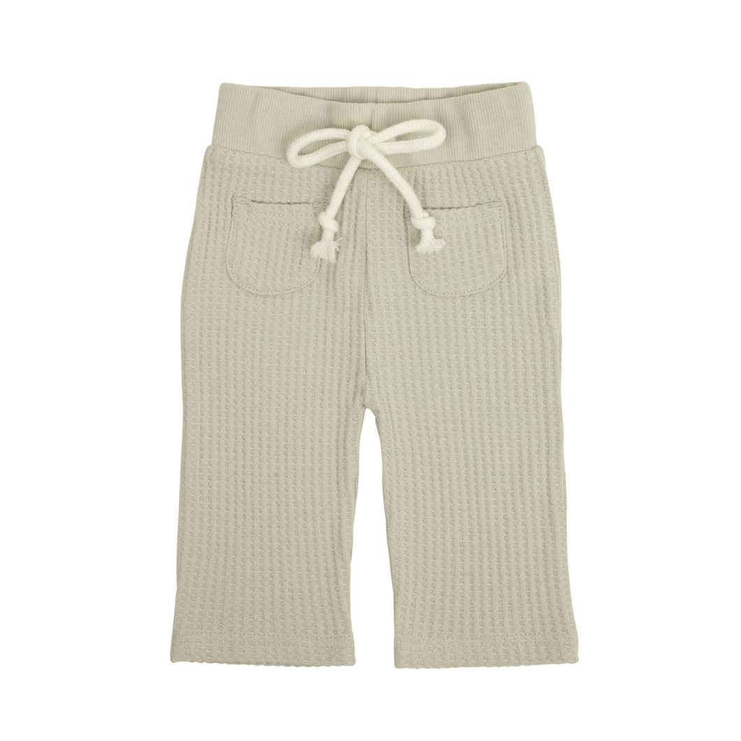 Organic Cotton Waffle Sam Pant - Agate