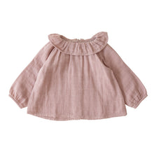將圖片載入圖庫檢視器 Organic Cotton Muslin Long Sleeve Top - Ash Pink