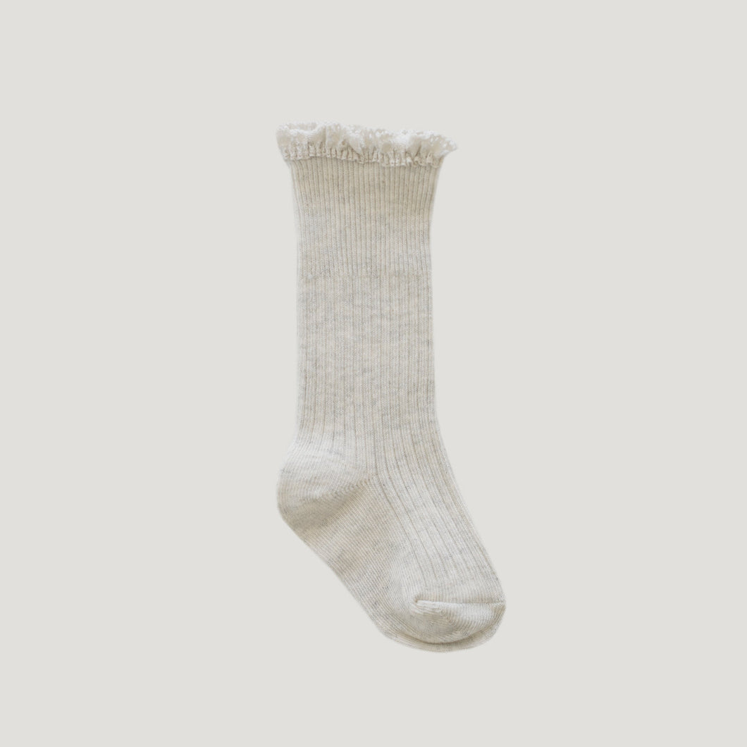 Frill Sock - Oatmeal