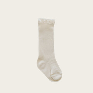 Frill Sock - Milk (4461976584254)