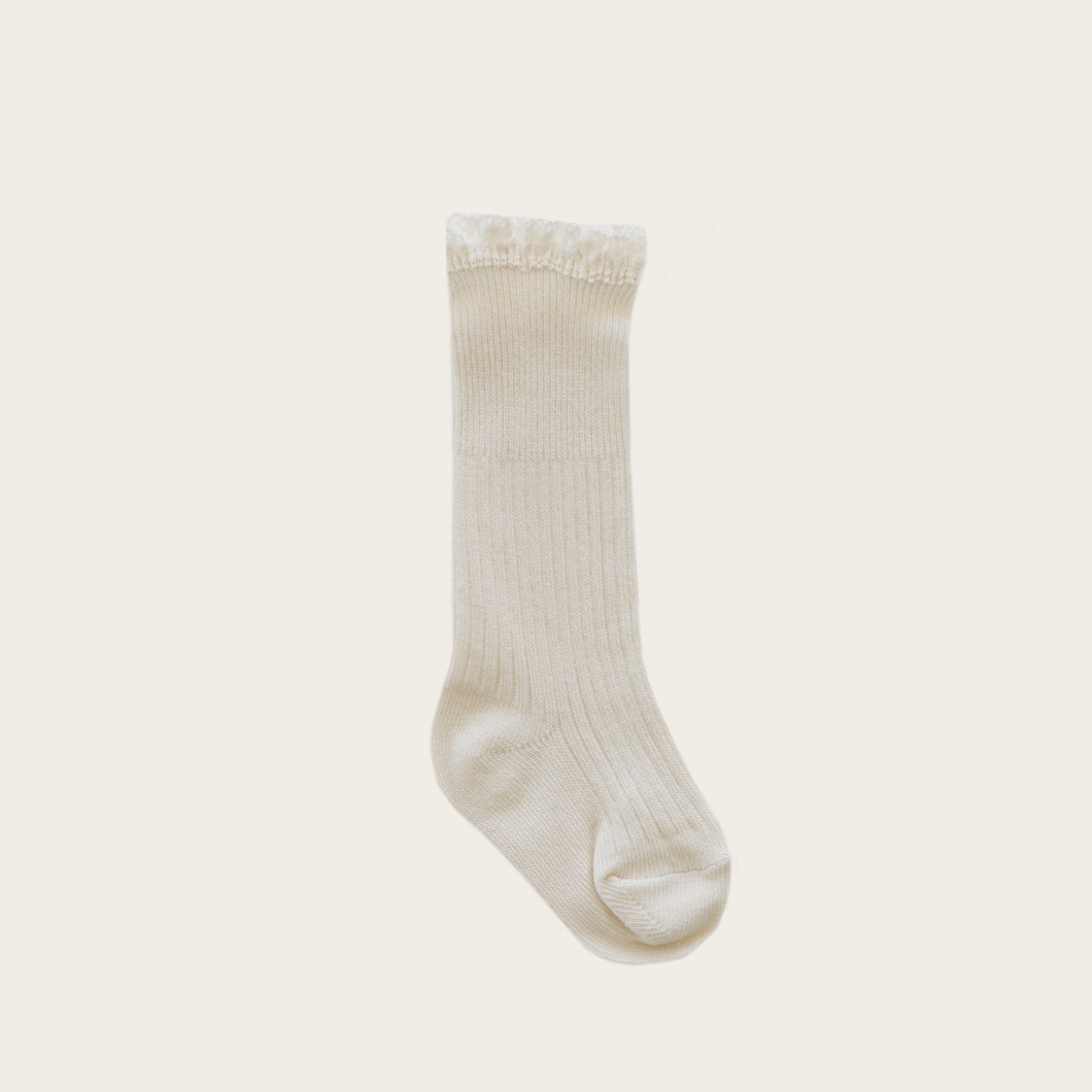 Frill Sock - Milk (4461976584254)