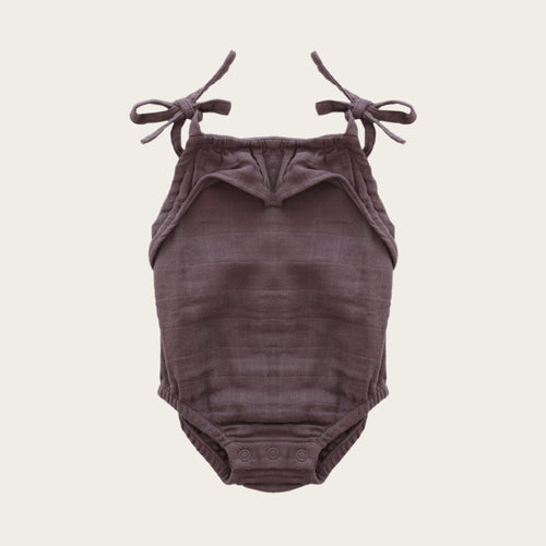 Organic Cotton Muslin Luna playsuit - WISTERIA