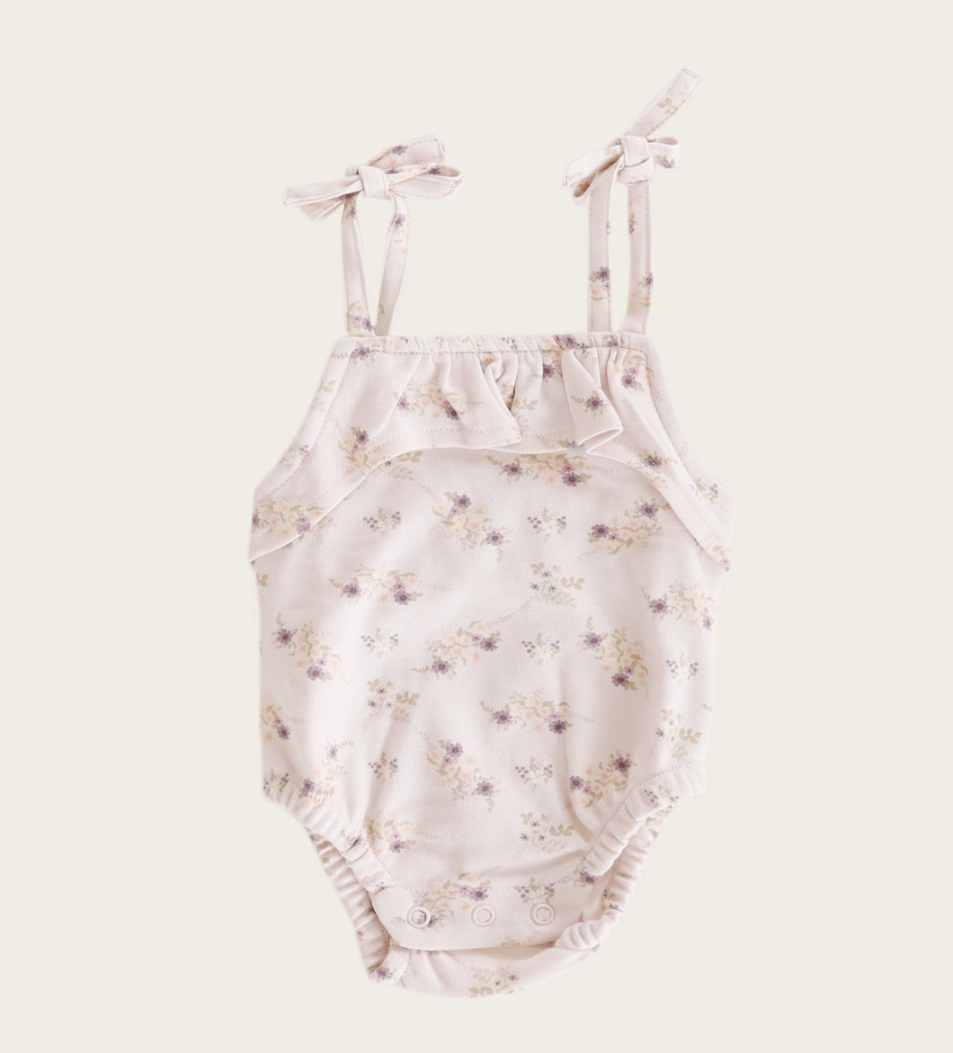 Organic Cotton Muslin Luna Playsuit - Sweet Pea Floral