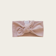 Load image into Gallery viewer, Organic Cotton Rib Headband - Rose Ash