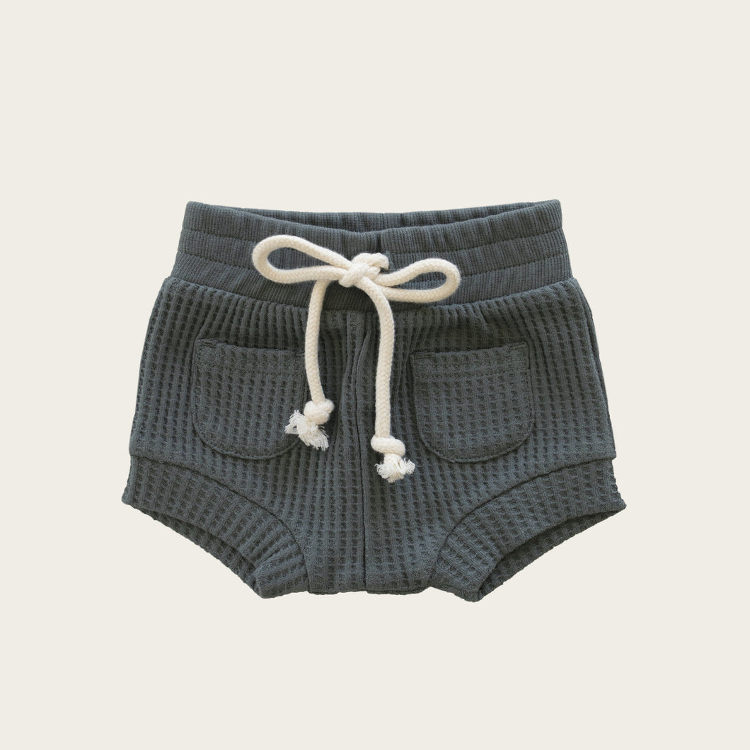 Organic Cotton Waffle Seb Short - North Sea