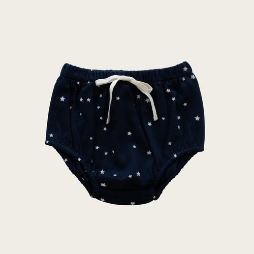 Organic Cotton Bloomer - Tiny Stars Black Iris