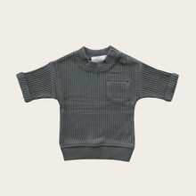 Load image into Gallery viewer, Organic Cotton Waffle Noah Top - North Sea