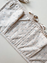 Load image into Gallery viewer, QUILTED BED POCKETS - PETIT BISOU BLUE