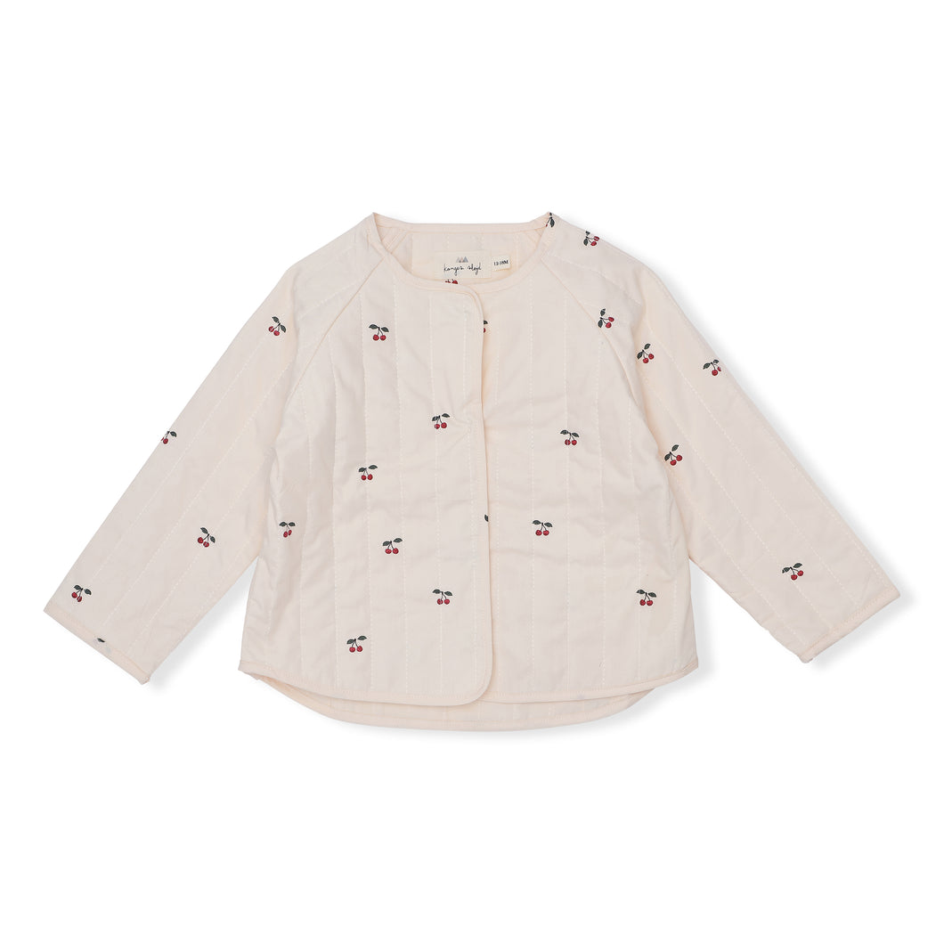 HASLA QUILTED JACKET - CHERRY