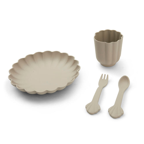 Flora Dinner Set - Warm Grey