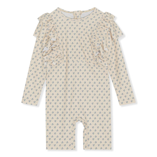 MANUCA FRILL ONESIE - BLUE BELL