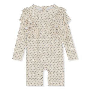 MANUCA FRILL ONESIE - BLUE BELL