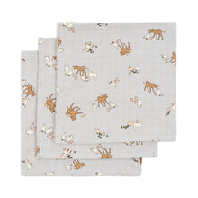 Load image into Gallery viewer, 3 PACK MUSLIN CLOTH GOTS - FARM BLUE
