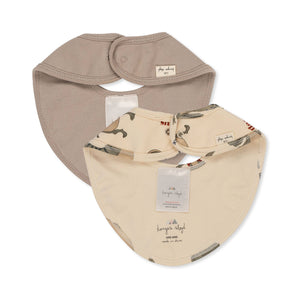 BASIC 2 PACK BIB - DANSOSAURUS/STONE