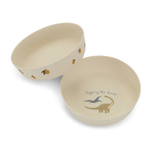 Load image into Gallery viewer, 2 PACK BOWL - LEMON/DINO