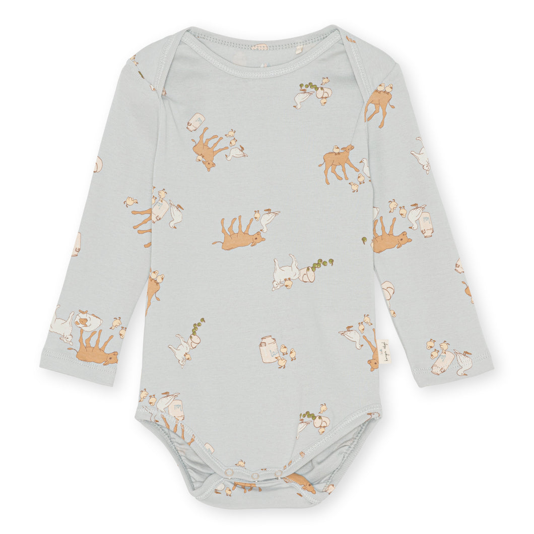 CLASSIC LS BODY GOTS - FARM BLUE