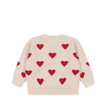 Load image into Gallery viewer, LAPIS KNIT BLOUSE - BUTTERCREAM HEART