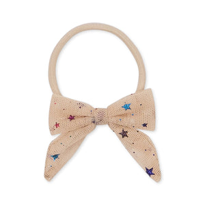 4-PACK TULLE BOWIE ELASTIC - MULTI STAR/RED