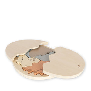 DINOSAUR EGG WOOD PUZZLE