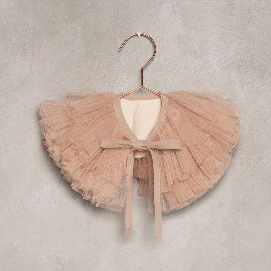 RUFFLE TULLE COLLAR | DUSTY ROSE