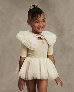 RUFFLE TULLE COLLAR | CHAMPAGNE