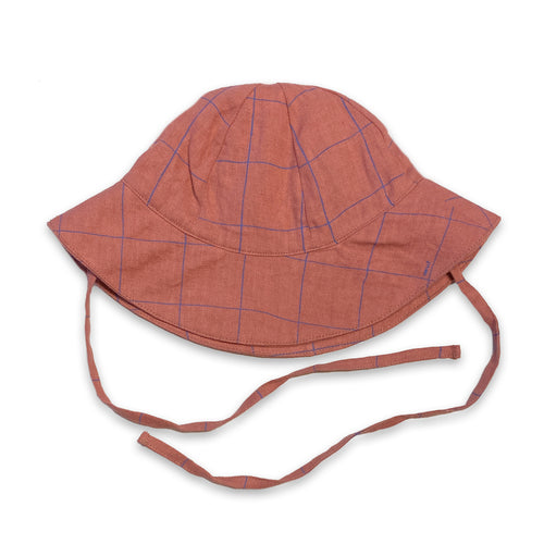 Linen Baby Hat -  Punch Pink