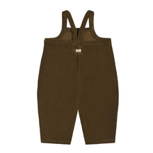 Load image into Gallery viewer, Olive Terry Cropped Dungarees