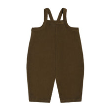 Load image into Gallery viewer, Olive Terry Cropped Dungarees