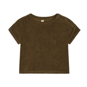 Olive Terry Boxy T-Shirt