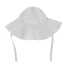 Load image into Gallery viewer, Organic Cotton Gingham Hat - Sky