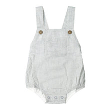 Load image into Gallery viewer, Organic Cotton Gingham Samy Romper - Sky