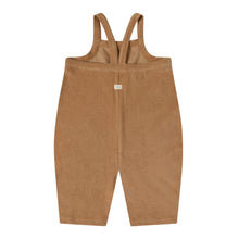 Load image into Gallery viewer, Gold Terry Cropped Dungarees