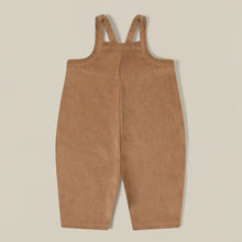 Load image into Gallery viewer, Gold Terry Cropped Dungarees