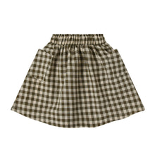 Load image into Gallery viewer, Olive Gingham Tutti Skirt
