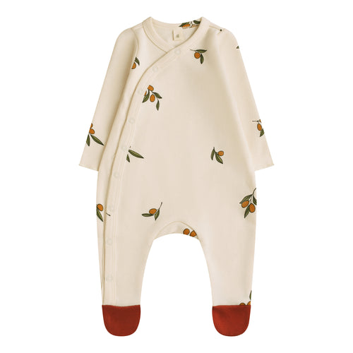Olive Garden Oat Suit with contrast feet