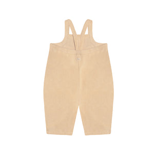 Pebble Terry Cropped Dungarees