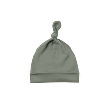 Load image into Gallery viewer, KNOTTED BABY HAT | BASIL  ( Size: 0-6m )