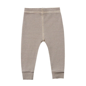 Ribbed Legging | Charcoal Stripe