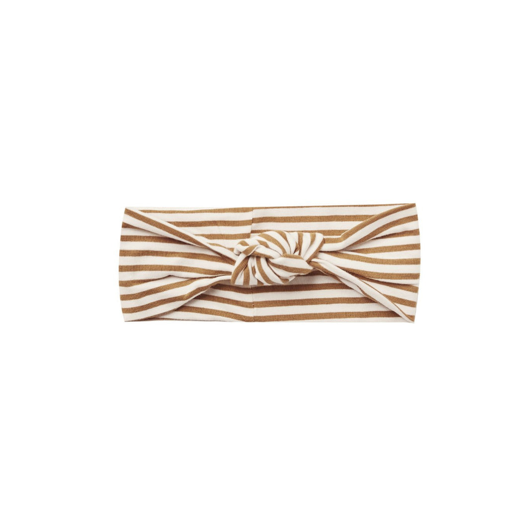 KNOTTED HEADBAND | WALNUT STRIPE